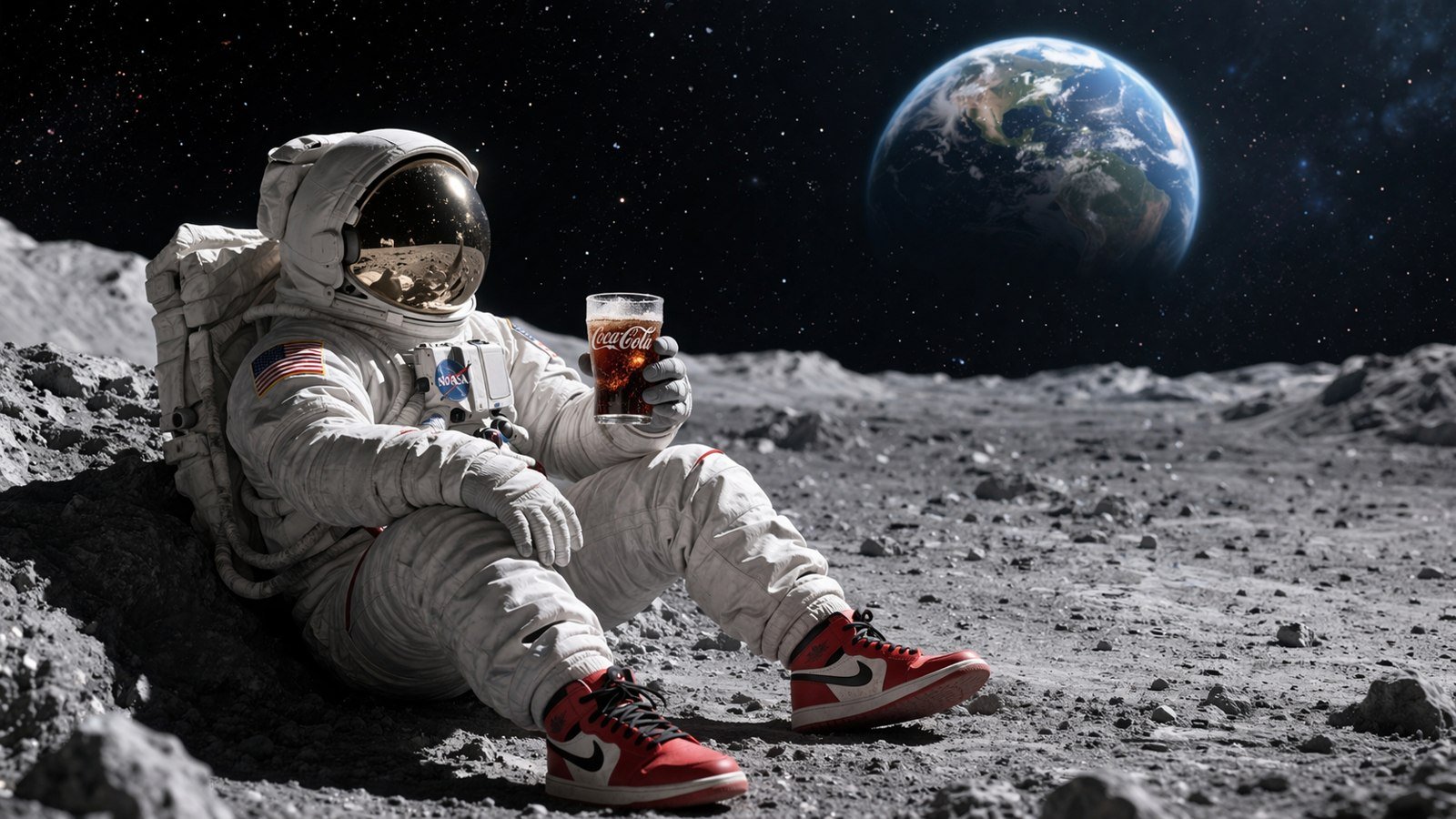 Astronaute sur la Lune
