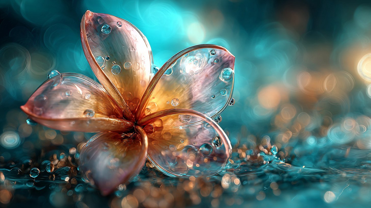 Fleur translucide