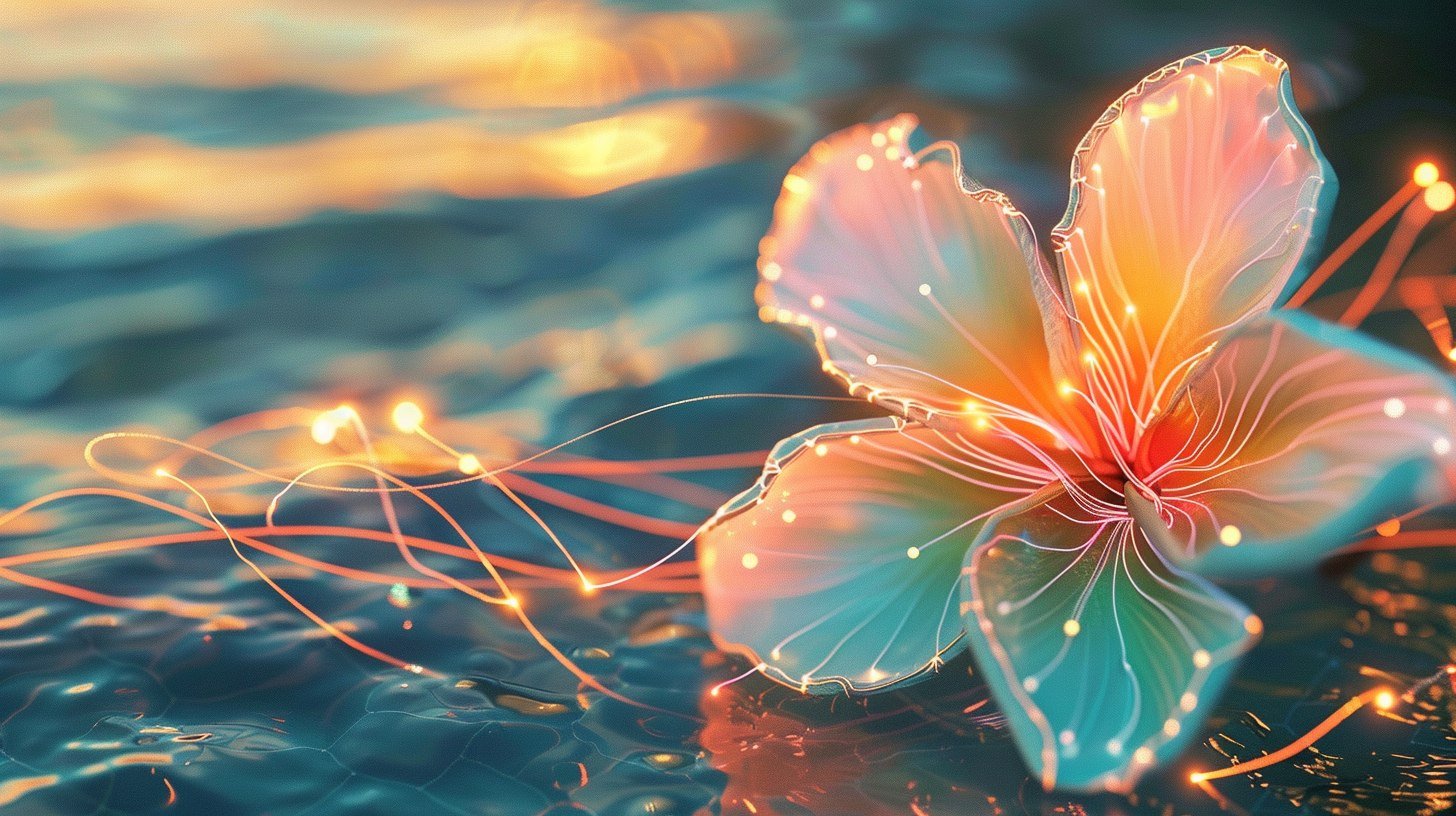Fleur lumineuse