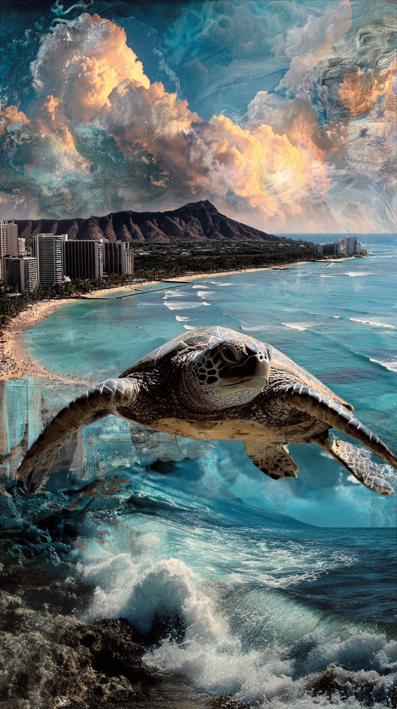 Vague sur Diamond Head