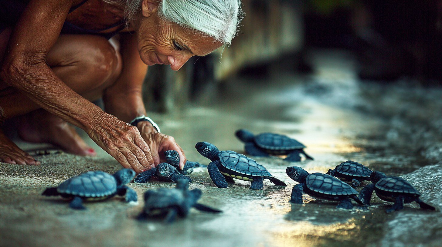 Sauvetage de bébés tortues